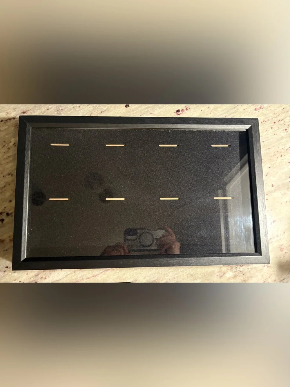 STUDIO DECOR | Military Medal Framed Glass Box Display Case | Black